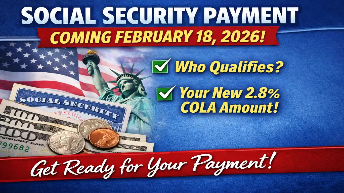 February 18 2026 Social Security payment, Social Security eligibility February 2026, 2.8% COLA increase 2026, SSA payment schedule February 2026, Social Security third Wednesday payment, Social Security retirement benefits update, SSDI payment February 2026, Social Security COLA calculation 2026, SSA direct deposit dates, federal benefits payment calendar 2026, Social Security birth date schedule, SSI vs Social Security payment dates, SSA benefits news 2026, Social Security deposit February 18, US Social Security update 2026